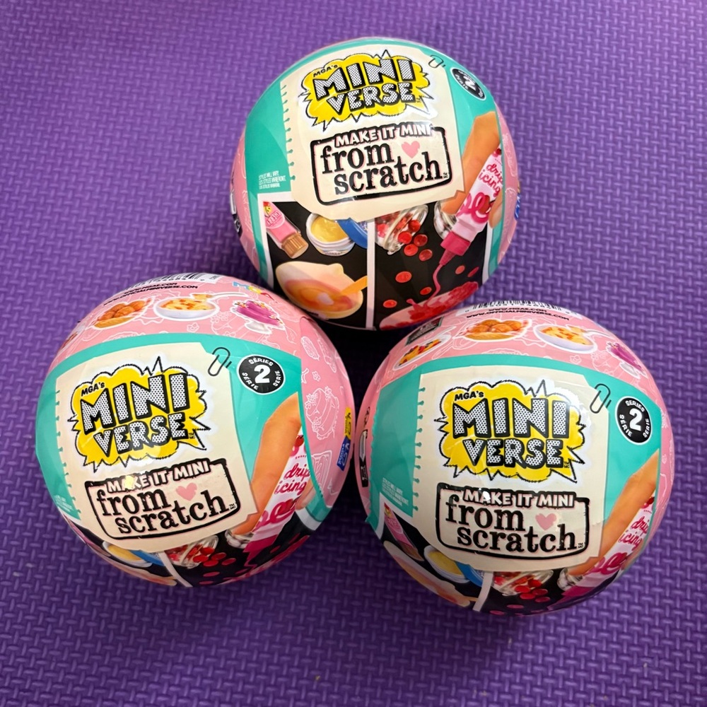 3x Mini Verse Make It Mini From Scratch Balls